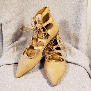 Aldo Lace up ballet flats size 8.5